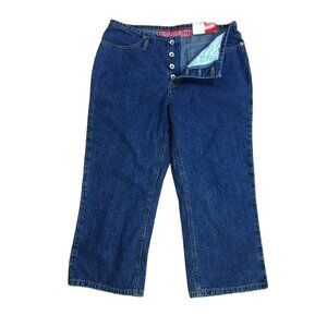 Womens Blue Denim Jeans Capri Pants No Excuses  New Wtih tags Size 11 u